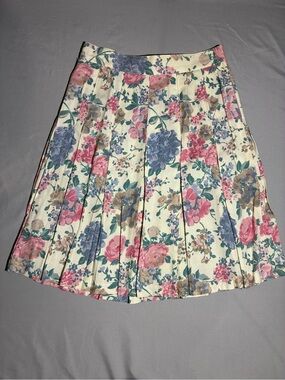 Vintage Weathervane Floral Skirt Women’s Size 5 Made USA 1980s Cottagecore